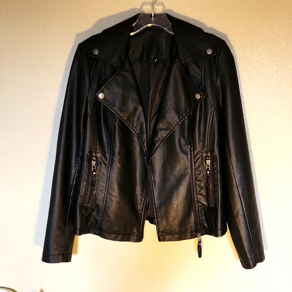 Max Studio Faux leather jacket, EUC